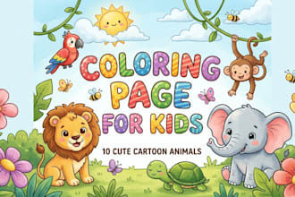 design coloring book pages and activity book for kdp