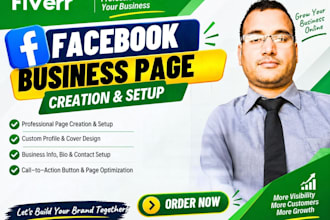 do facebook business  page setup and background banner