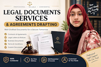 create and format legal documents, nda, contracts and agreements