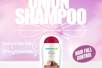 design professional hair care and shampoo product posts