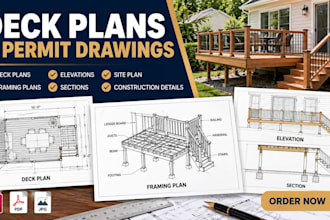 draft illinois residential deck plans for permit submission