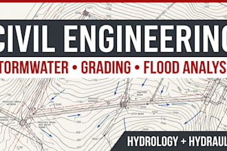 civil engineering, stormwater drainage, grading, hydrology and flood analysis