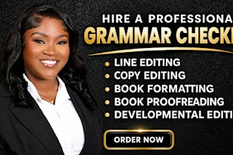grammar check, edit, and proofread your book or manuscript