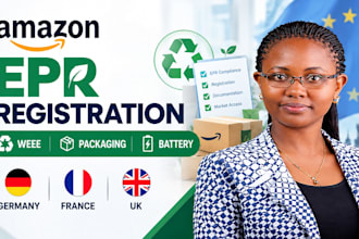 register amazon epr, weee packaging and battery compliance in germany france, UK