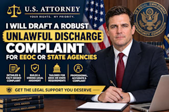 draft unlawful discharge complaint for eeoc or state agencies