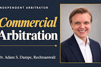 serve as an independent arbitrator in commercial disputes