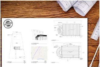 design deck drawing blueprint for construction