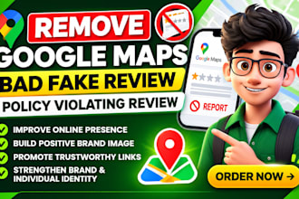 remove google maps fake bad negative links