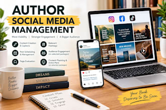 manage social media for authors and promote their books