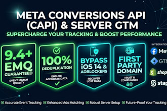 setup meta conversions API capi facebook pixel server GTM