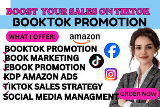 do your viral booktok promotion  amazon kdp ads tiktok shop