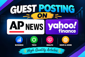 publish your article on apnews,com and yahoo finance and msn,com