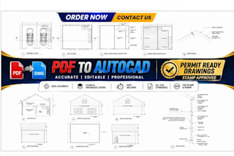 convert PDF to, residential and commercial floor plans