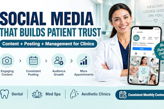 manage social media and content for your dental or med spa clinic