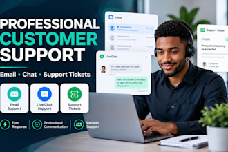 handle customer support tickets via email and chat