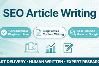 write SEO blog posts and articles