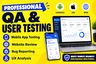 professionally test your startup app on testflight, browserstack, and shopify