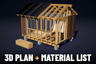 create 3d plans and material lists for nordic timber garden projects