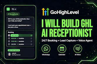 build gohighlevel ai receptionist booking voice agent