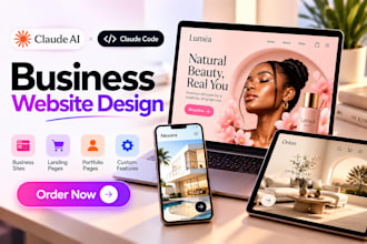 design and build a stunning business website using claude ai