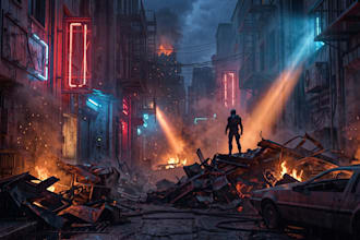 produce cyberpunk, synthwave, neuropunk music for your game, trailer or playlist