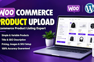 do woocommerce product upload and ecommerce product listing