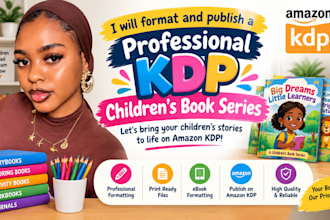 format and publish a  children book series