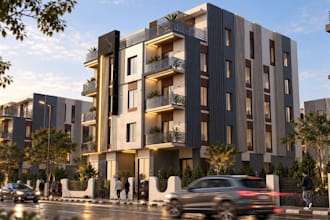 remodel3d multi family space, residential house external render, cgi walkthrough