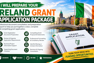 prepare your ireland grant application package