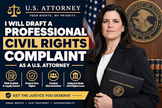 draft a professional civil rights complaint as a US attorney