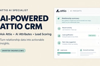 attio setup ask attio ai attributes lead scoring CRM workflow automations API