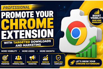 promote chrome extension with targeted downloads and marketing