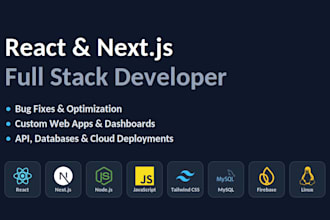 fix bugs and develop your react or nextjs app