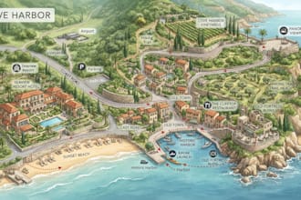 design personalized honeymoon and vacation itinerary maps