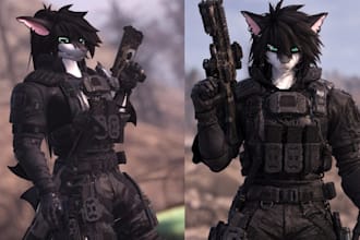 do custom vrchat furry avatar, vrc avatar, nsfw avatar, furry vrchat commission
