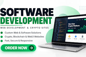 build software application for startup, fintech and blockchain businesses