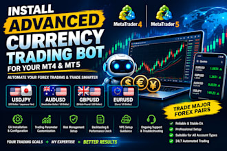 install advanced currency trading bot, usdjpy, audusd, gbpusd, eurusd