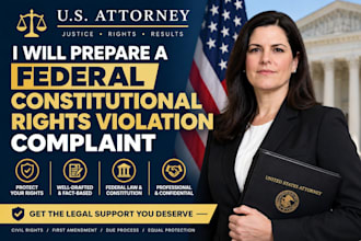 prepare federal constitutional rights violation lawsuit complaint
