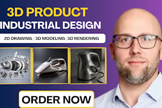 do expert cad design, 3d product design and industrial drawing