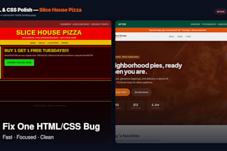 fix one HTML or CSS bug on your webpage