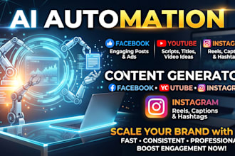 build an ai content generator and social media automation without vps