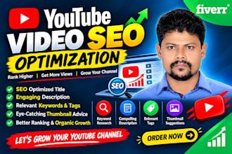 do youtube video SEO with title, description, and tags