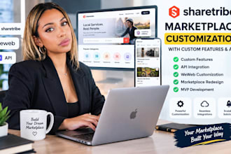 customize sharetribe marketplace website with custom features and API