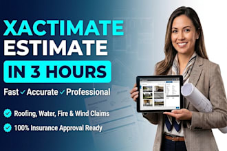 write your xactimate estimate  in 3 hours