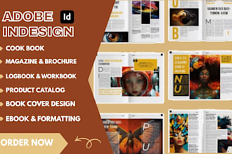 adobe indesign magazine bookcover ebook kindle cover brochure cookbook
