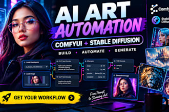 create fast ai art automation with comfyui and stable diffusion workflows