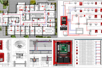 design low voltage elv drawings cctv access control and cabling plans in US