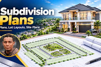 design subdivision plans, lot layouts, site plans
