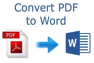 convert pdf, scanned image,or handwriting to word