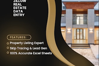 do zillow real estate data entry and virtual assistant